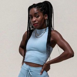 Girlfriend Collective Freddie crop exercise work out crop top